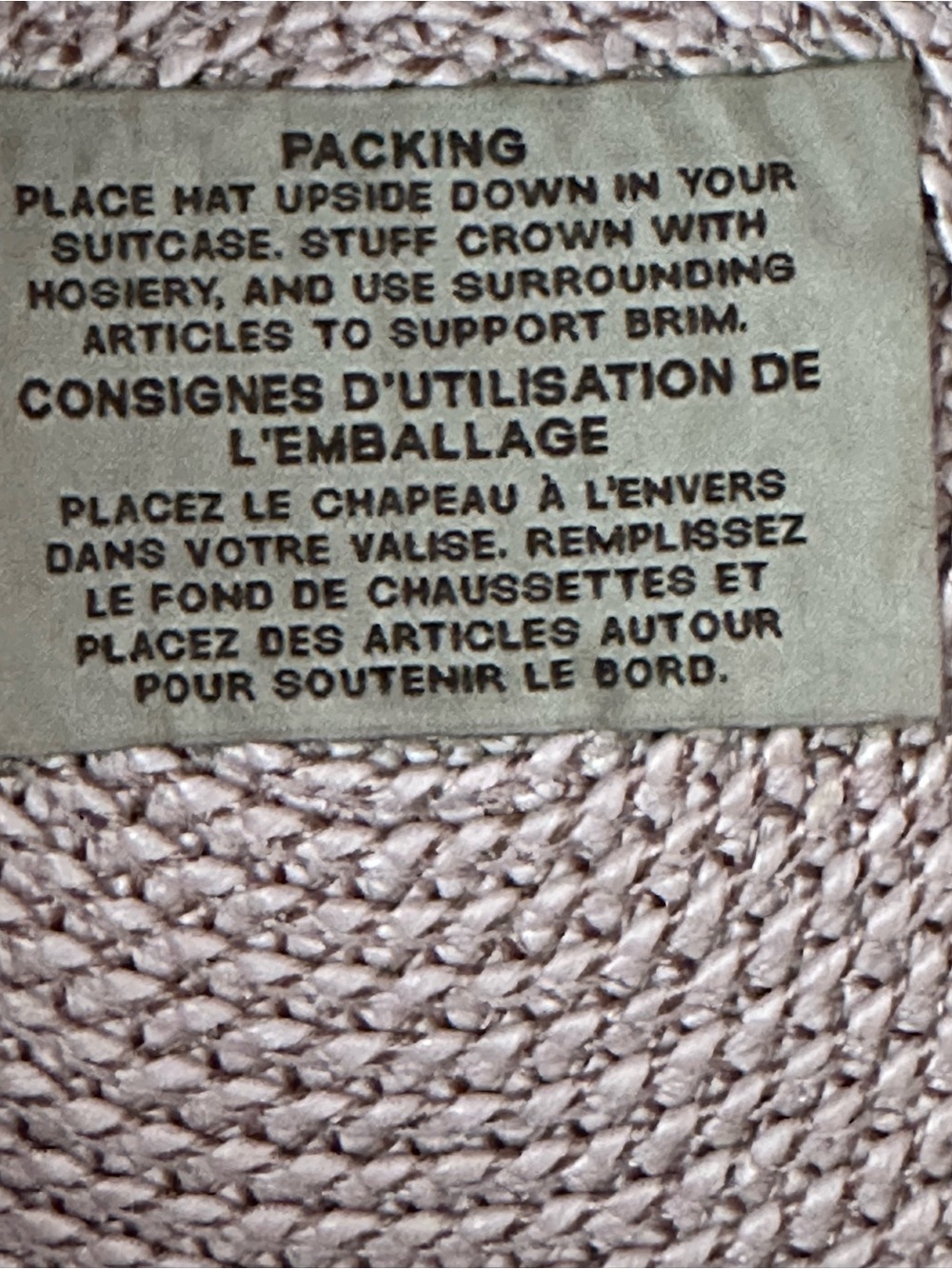 Eric Javits Wide-Brim Straw Sun Hat in Dusty Rose - Picture 3 of 6